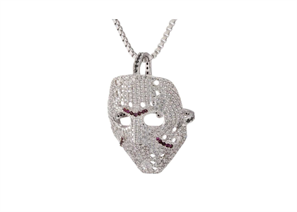 Hockey Mask Iced Out Pendant